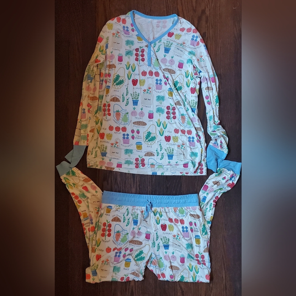 Little Sleepies Women's Farmers Market Pajamas Set Size Small